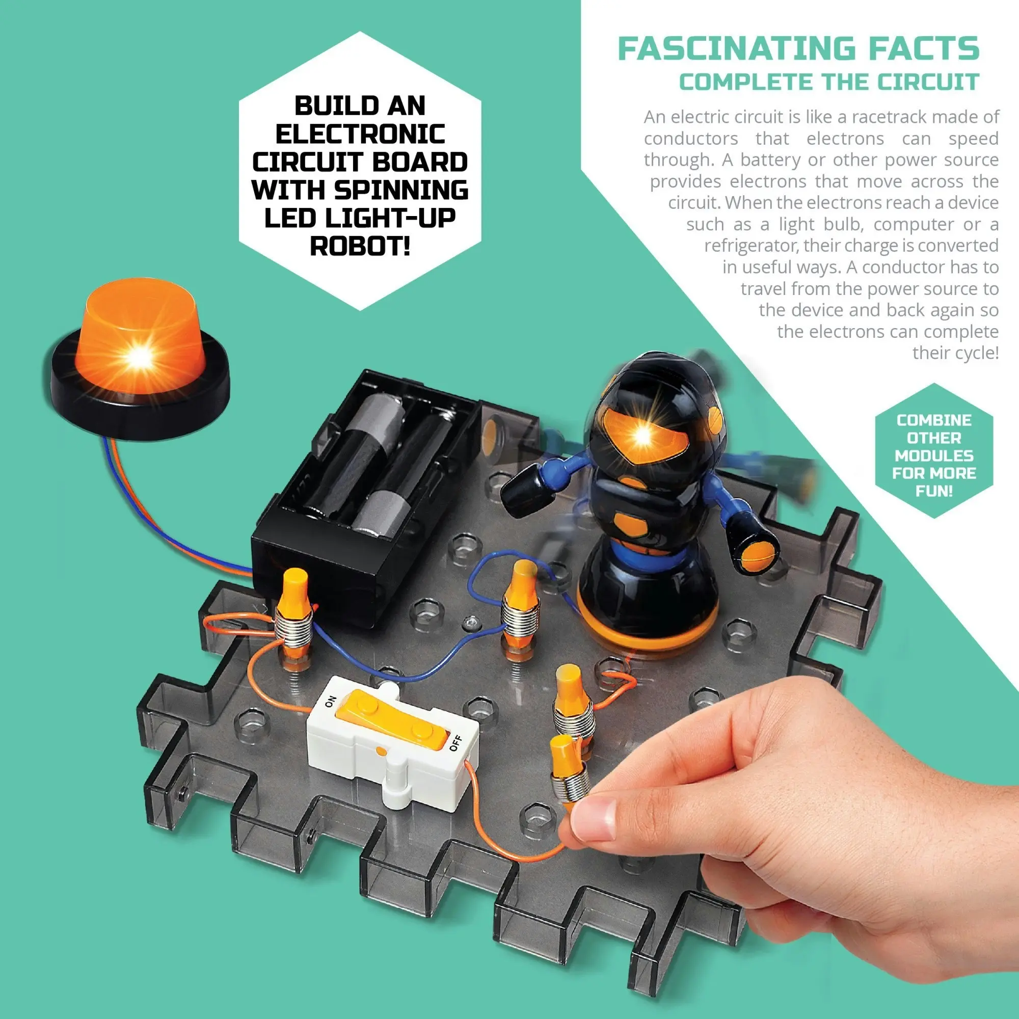 Discovery #MINDBLOWN Circuitry Action Experiment Robot Spinner