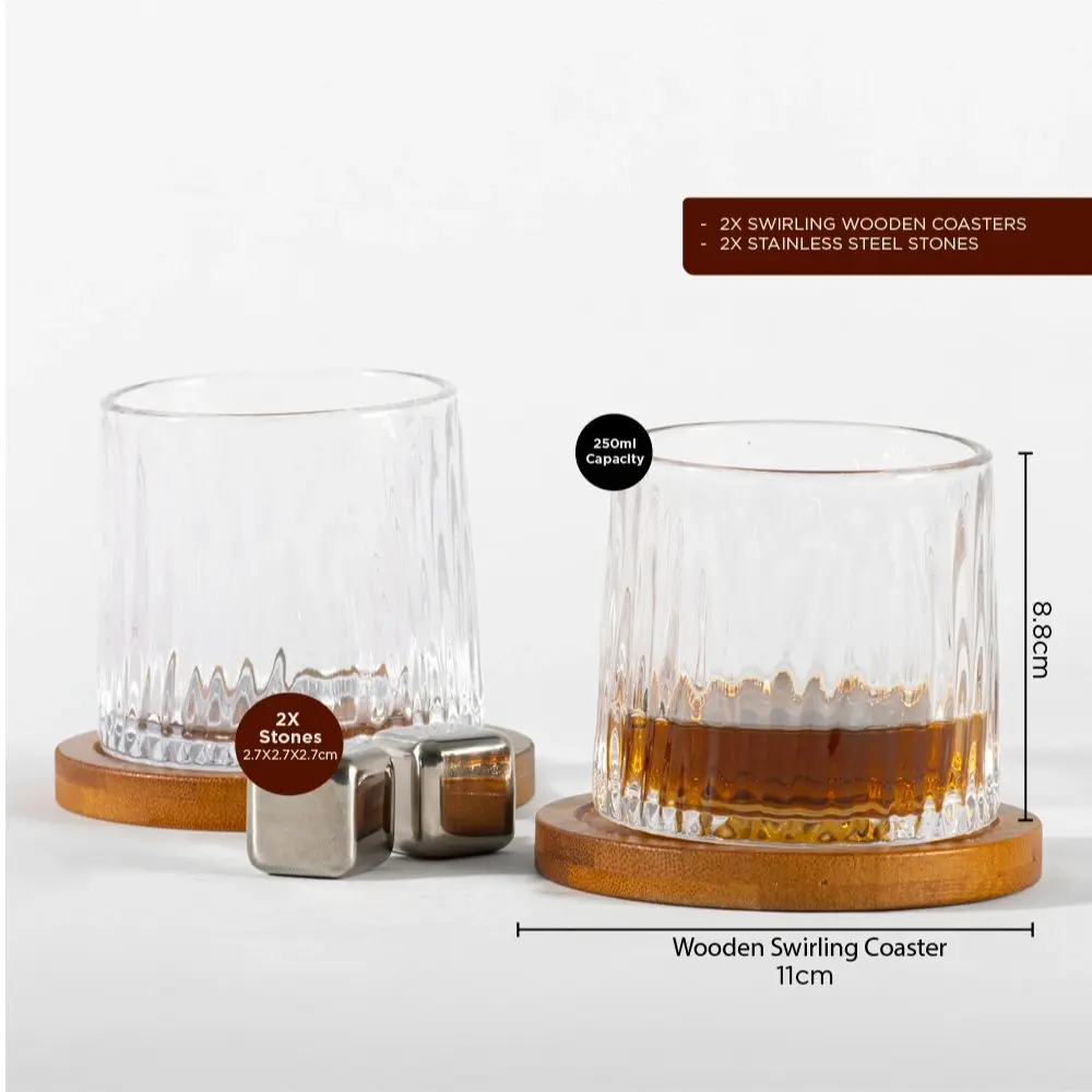 Refined Gifts Whiskey Swirling Glasses