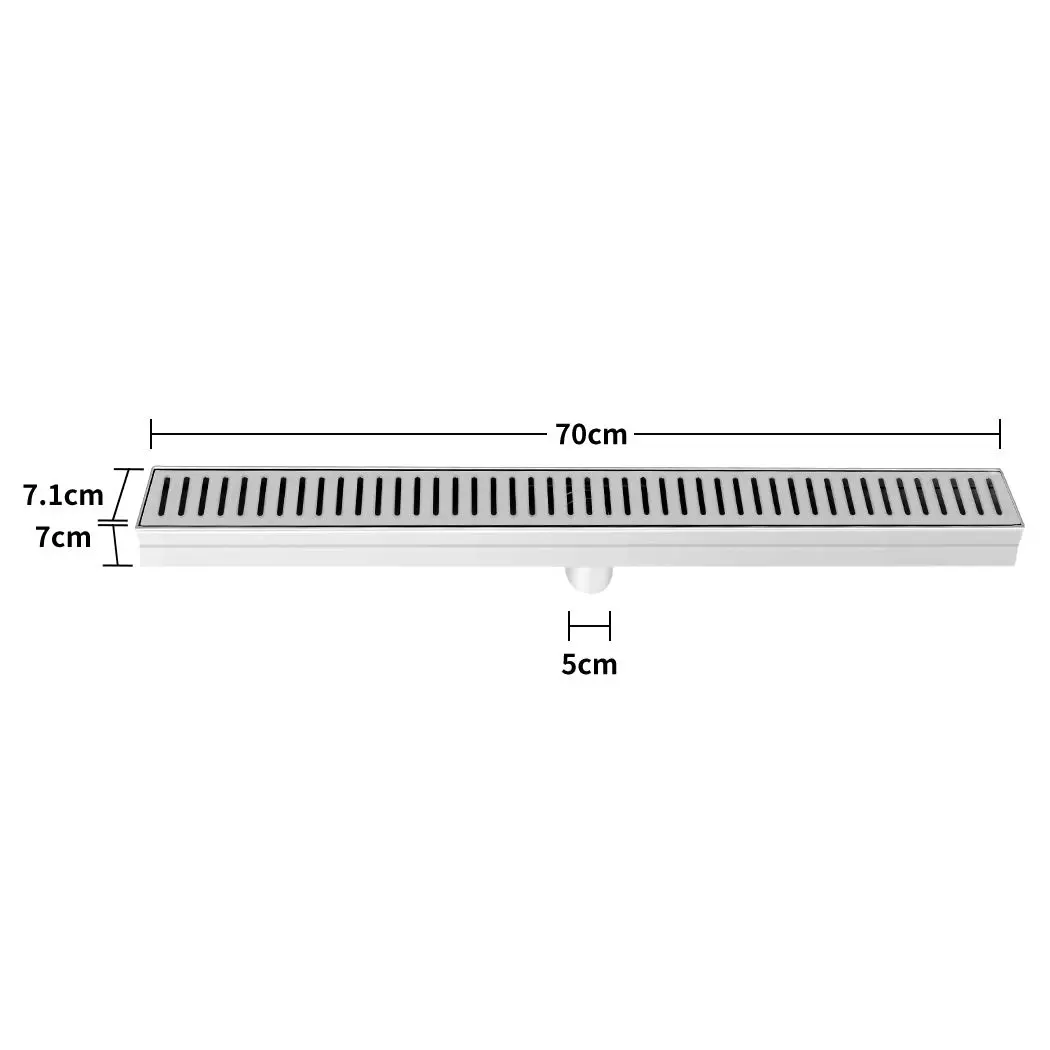 Dutxa 700mm Floor Grate Drain Strip Deodorant Waste Bathroom Shower Room Grates