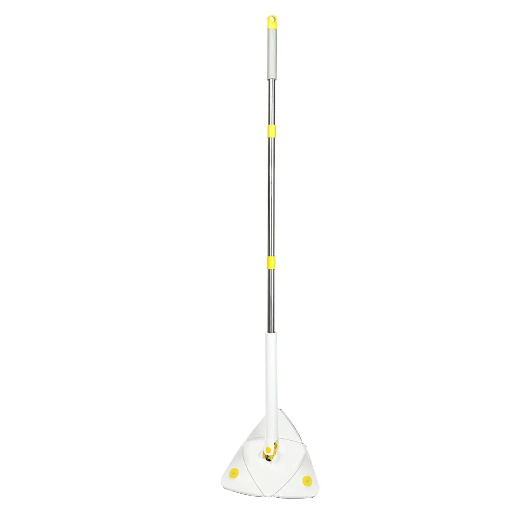 Cleanflo Spin Cleaning Mop 360° Rotatable Adjustable Multifunctional 5Pads White