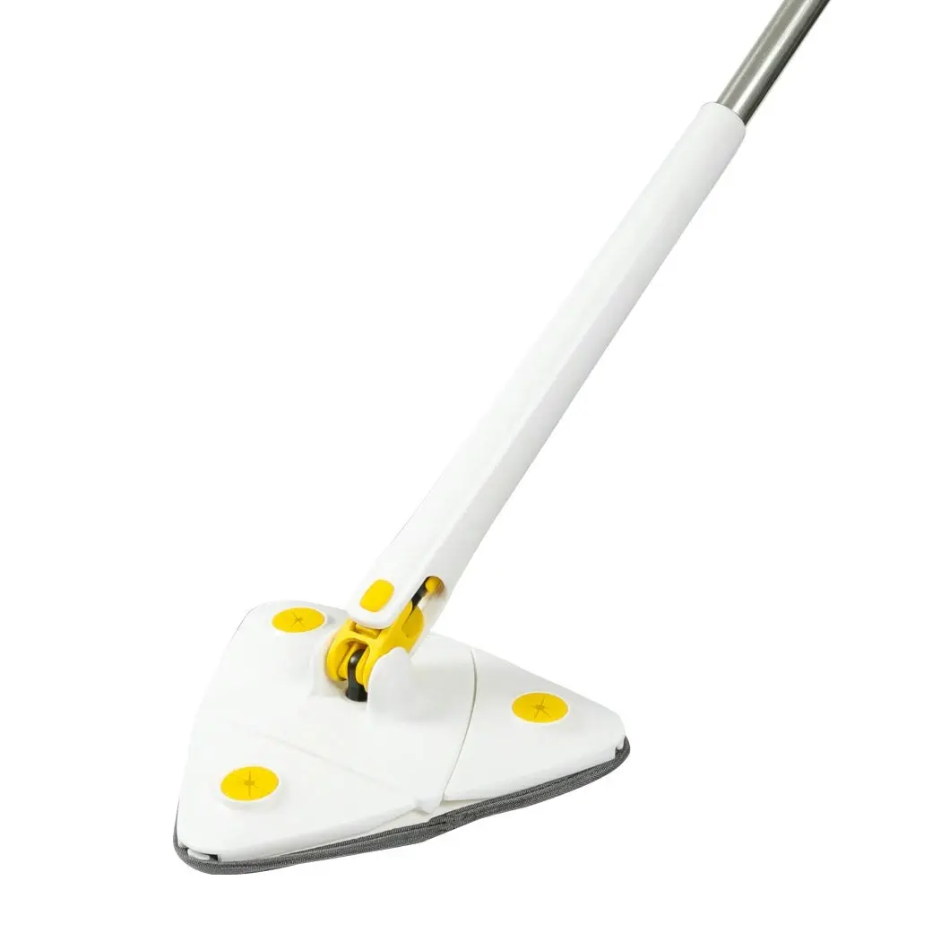 Cleanflo Spin Cleaning Mop 360° Rotatable Adjustable Multifunctional 5Pads White