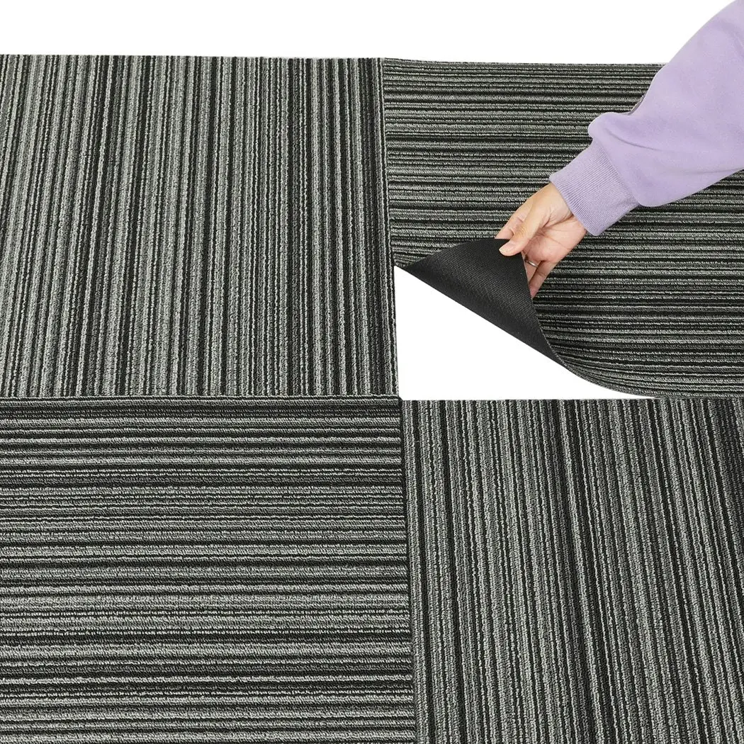 Marlow 20x Carpet Tiles 5m2 Box Heavy Commercial Retail Office Gym Flooring