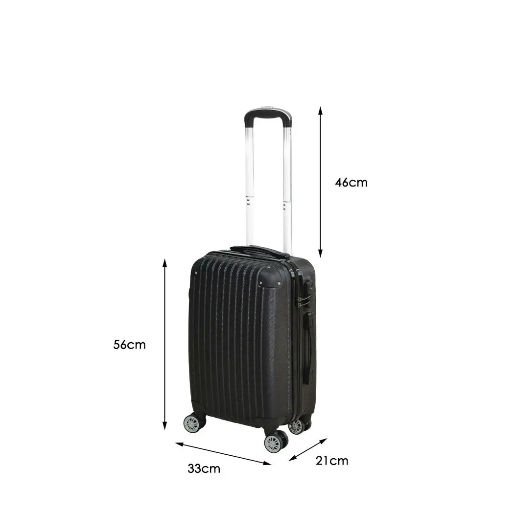 Slimbridge 20" Luggage Suitcase Code Lock Hard Shell Travel Carry Bag Trolley