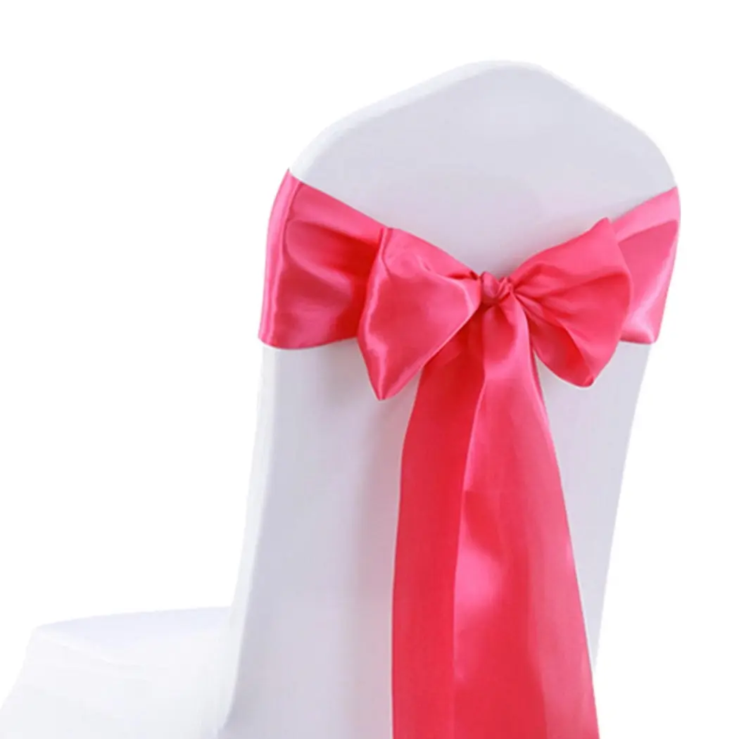 Traderight Group  50x Satin Chair Sashes Cloth Cover Wedding Party Event Decoration Table Runner