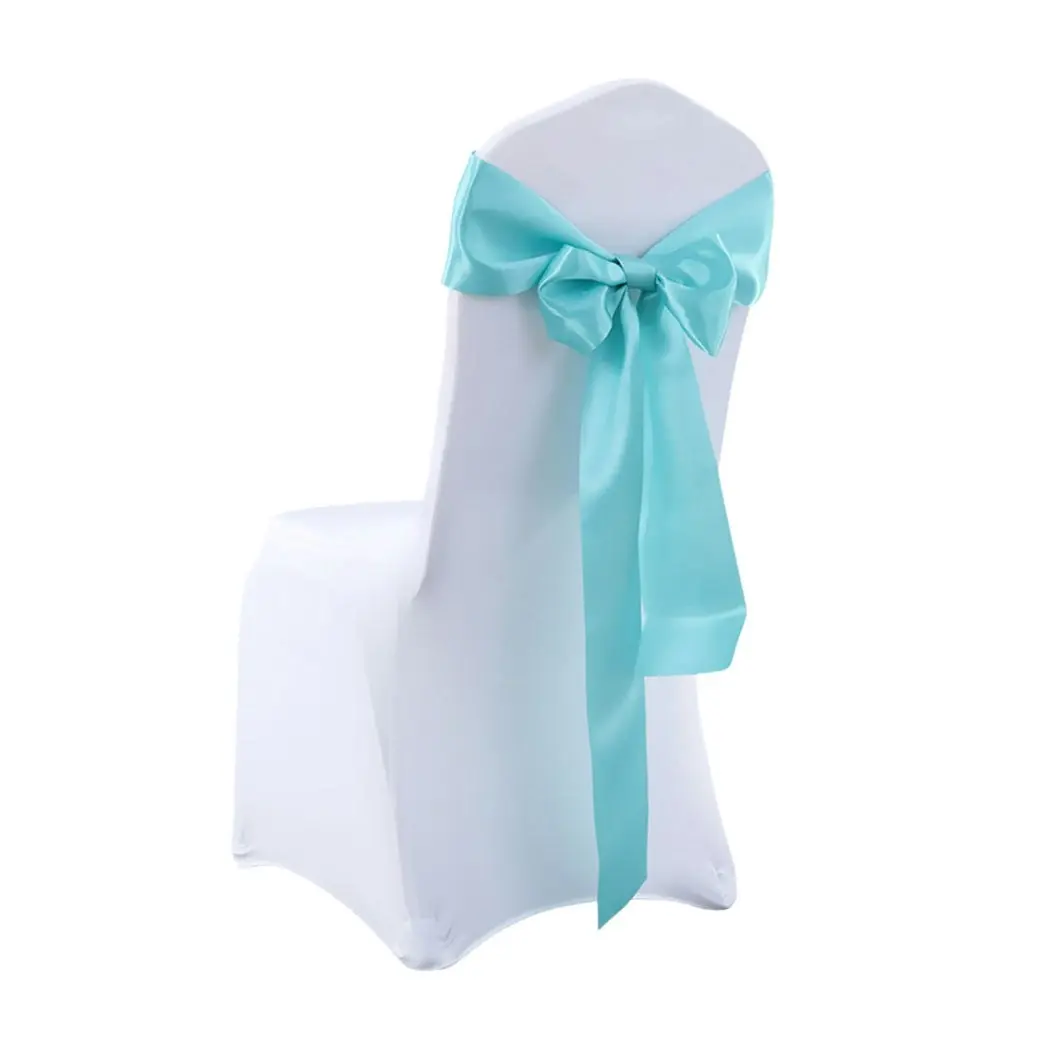 Traderight Group  50x Satin Chair Sashes Cloth Cover Wedding Party Event Decoration Table Runner