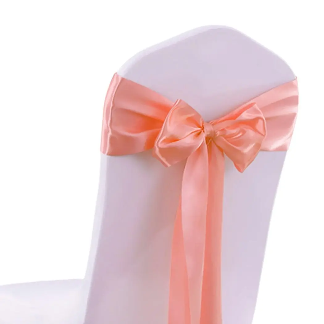 Traderight Group  50x Satin Chair Sashes Cloth Cover Wedding Party Event Decoration Table Runner