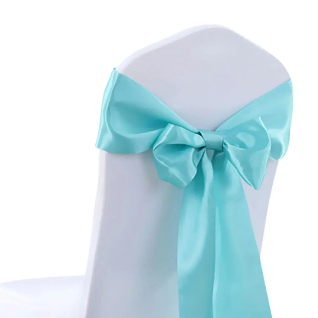 Traderight Group  20x Satin Chair Sashes Cloth Cover Wedding Party Event Decoration Table Runner