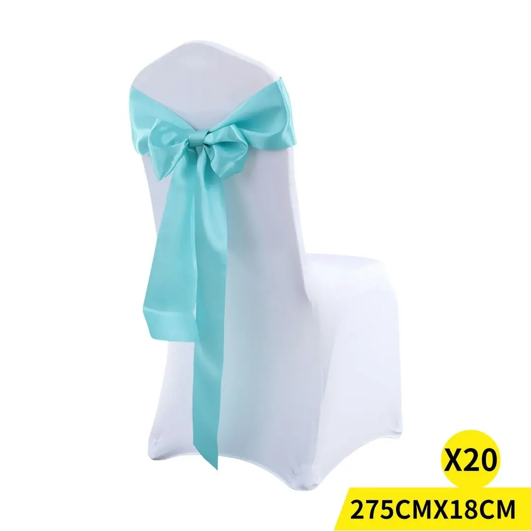 Traderight Group  20x Satin Chair Sashes Cloth Cover Wedding Party Event Decoration Table Runner