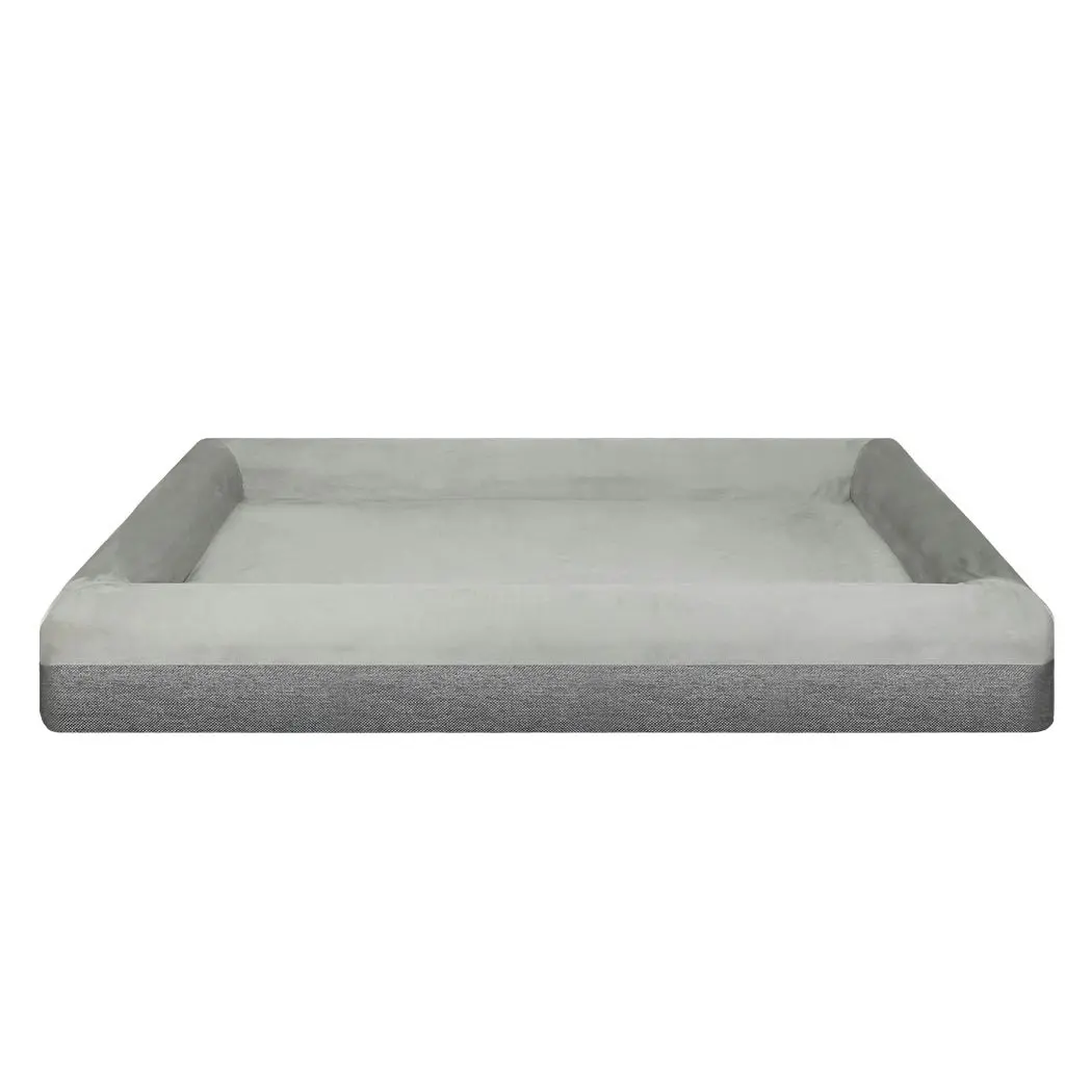 TheNapBed Human Size Pet Bed Dog Calming Washable Memory Foam Orthopedic Grey 2M