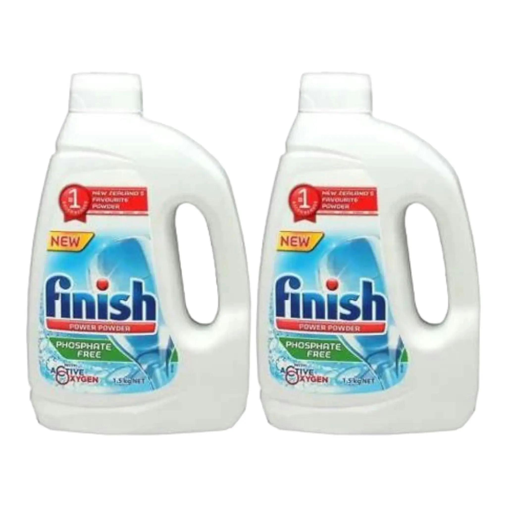 2 Pack Finish Power Powder Phosphate Free 1.5Kg