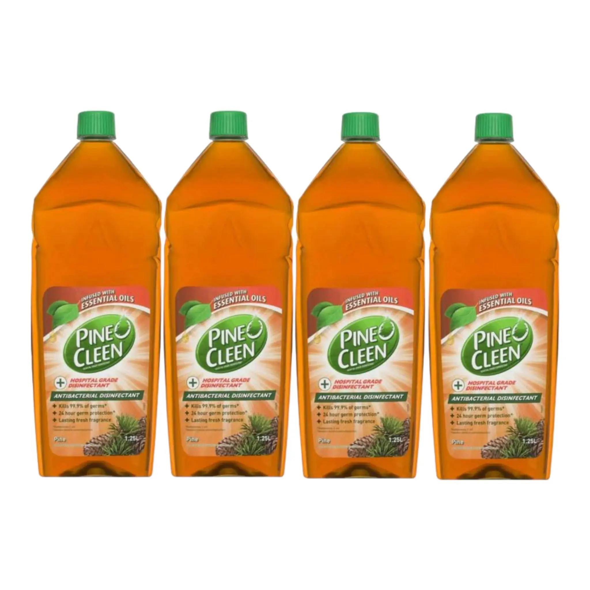 4 Pack Pine O Cleen Disinfectant Pine 1.25l