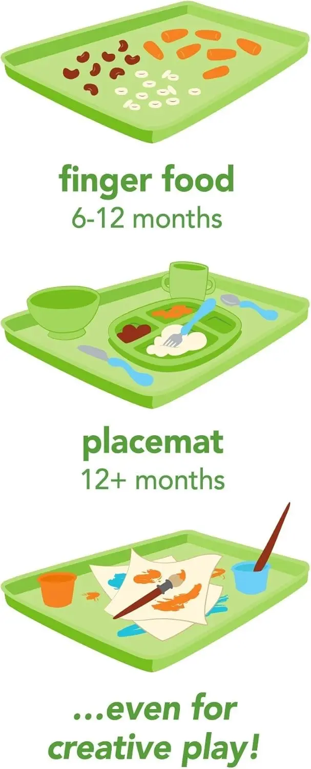 Green Sprout | Platemat Finger Food - 6+Months - Pink