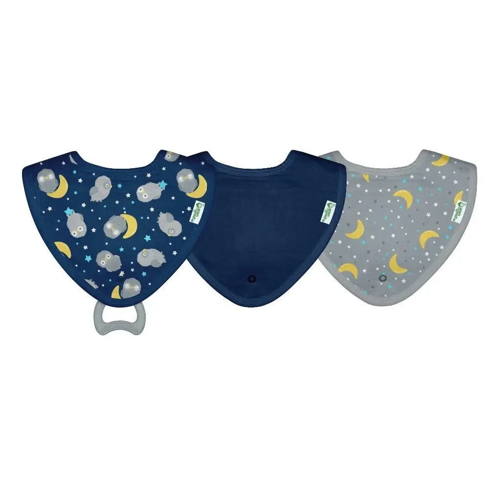 Green Sprout | Bibs Muslin Stay-Dry Teether made from Organic Cotton (3pack)