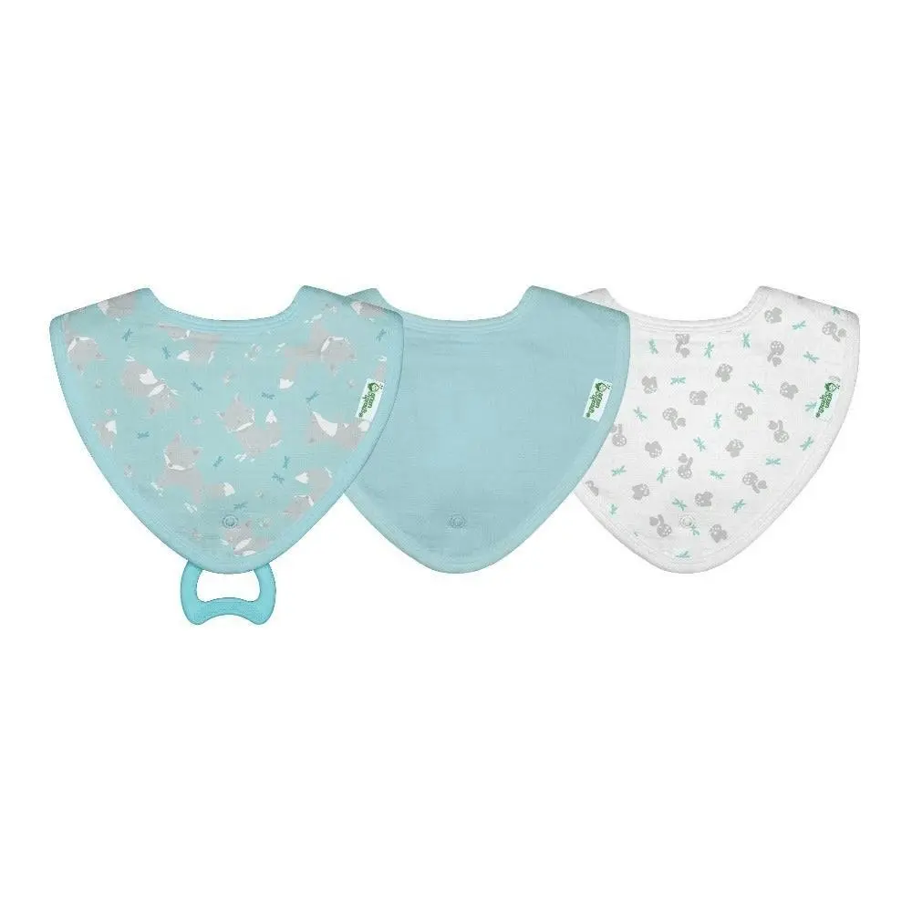 Green Sprout | Bibs Muslin Stay-Dry Teether made from Organic Cotton (3pack)