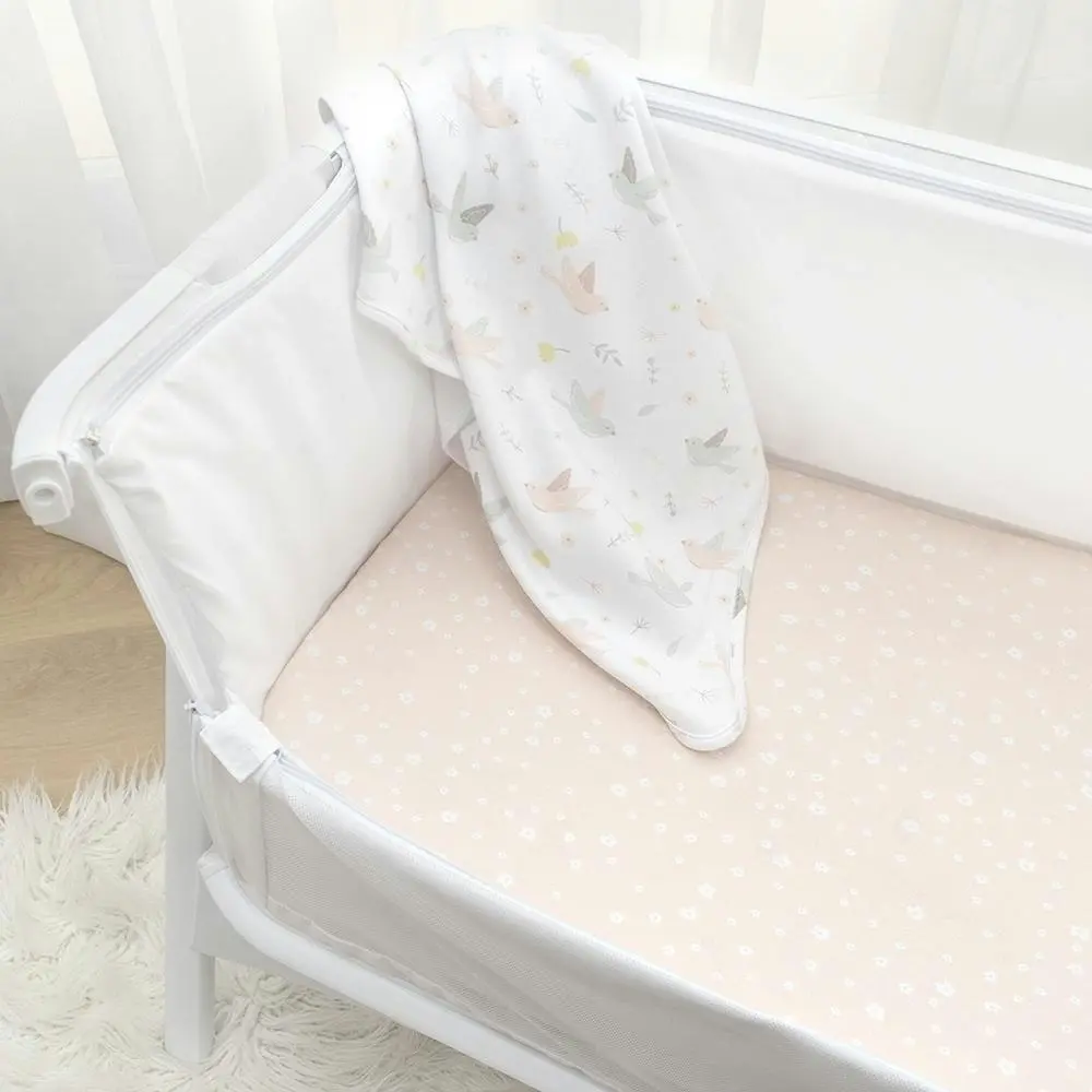 Living Textiles | Jersey Co-Sleeper/Cradle Fitted Sheets 2 Pack - Ava