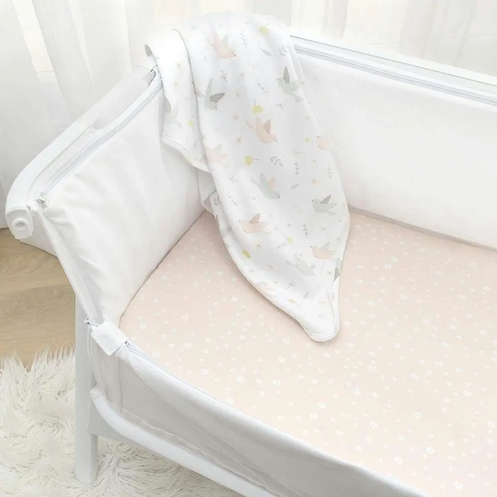 Living Textiles | Jersey Co-Sleeper/Cradle Fitted Sheets 2 Pack - Ava