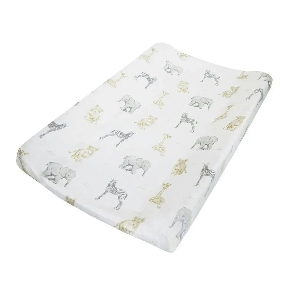 Living Textiles | Change Mat Cover/Towelling- Savanna Babies