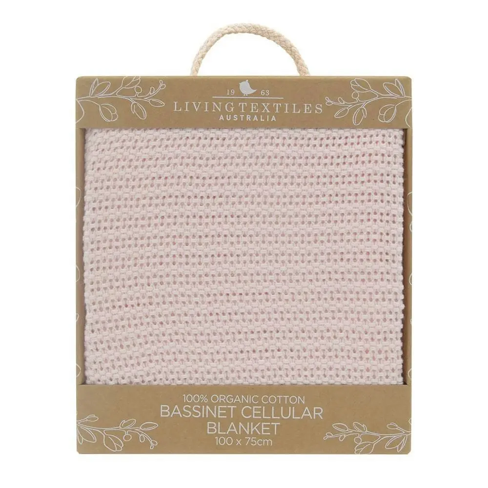 Living Textiles | Organic Cot Cellular Blanket - Rose Quartz