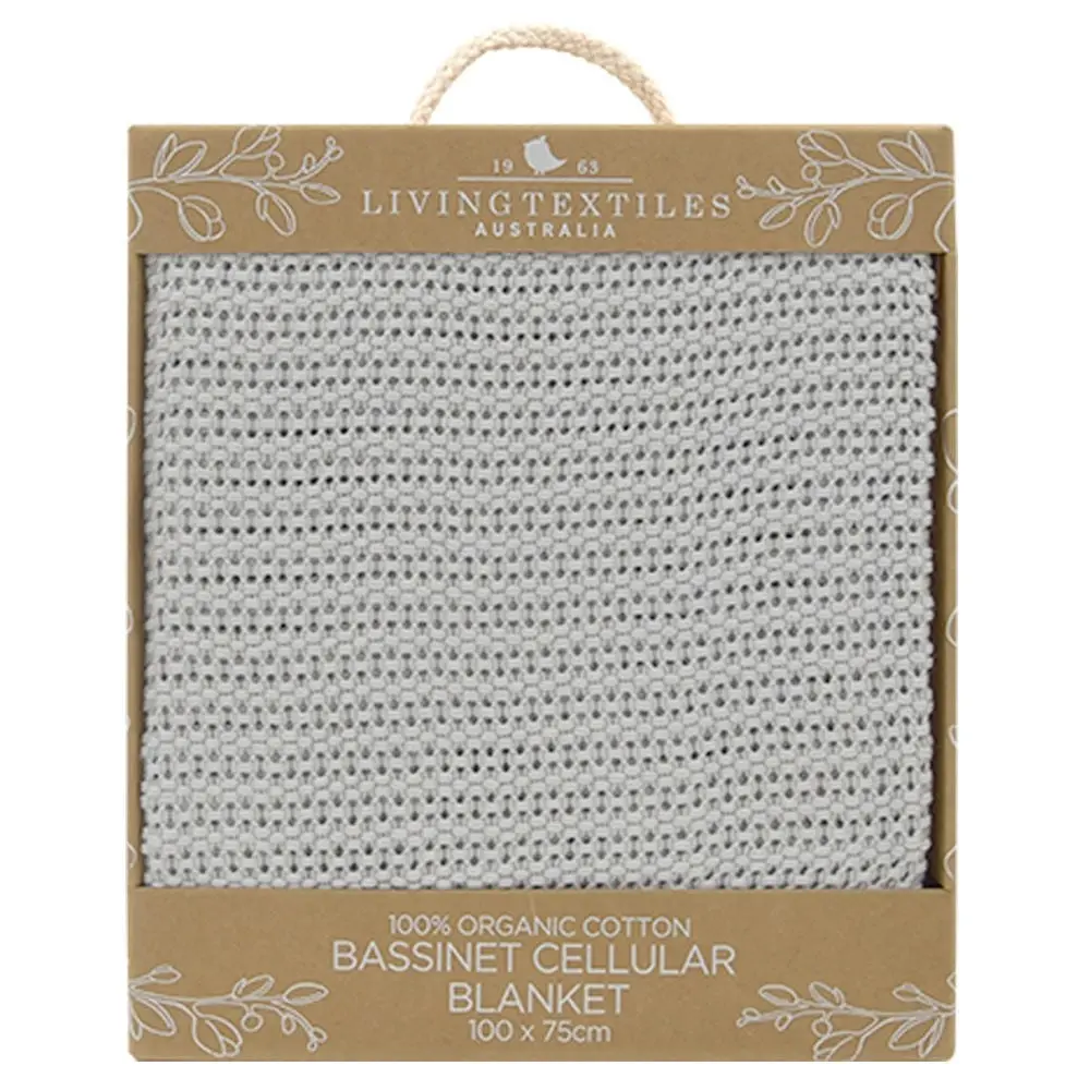 Living Textiles | Organic Cot Cellular Blanket - Grey