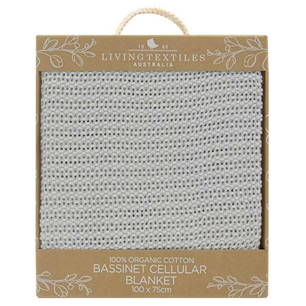 Living Textiles | Organic Cot Cellular Blanket - Grey