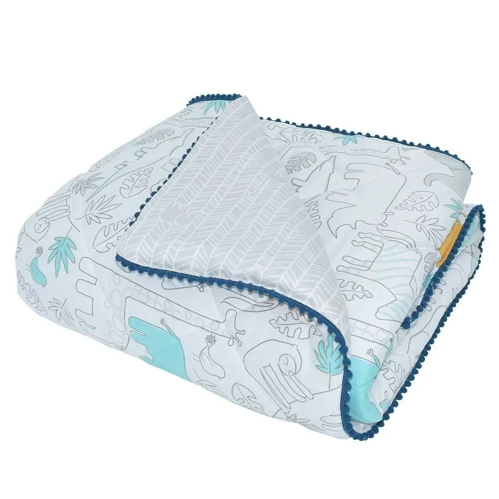 Living Textiles | Quilted Cot Comforter - Urban Safari