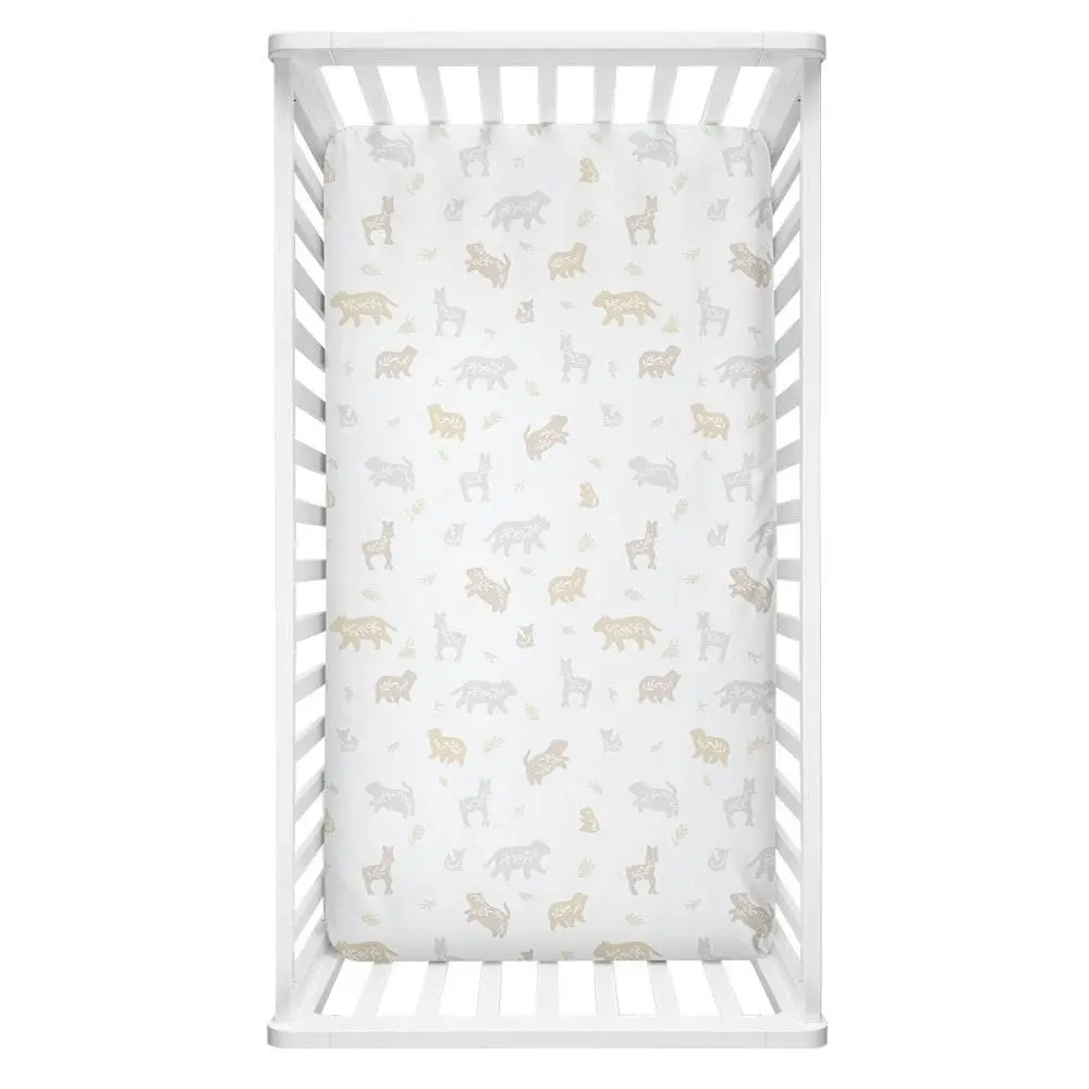 Lolli Living | Cot Fitted Sheet - Bosco Bear