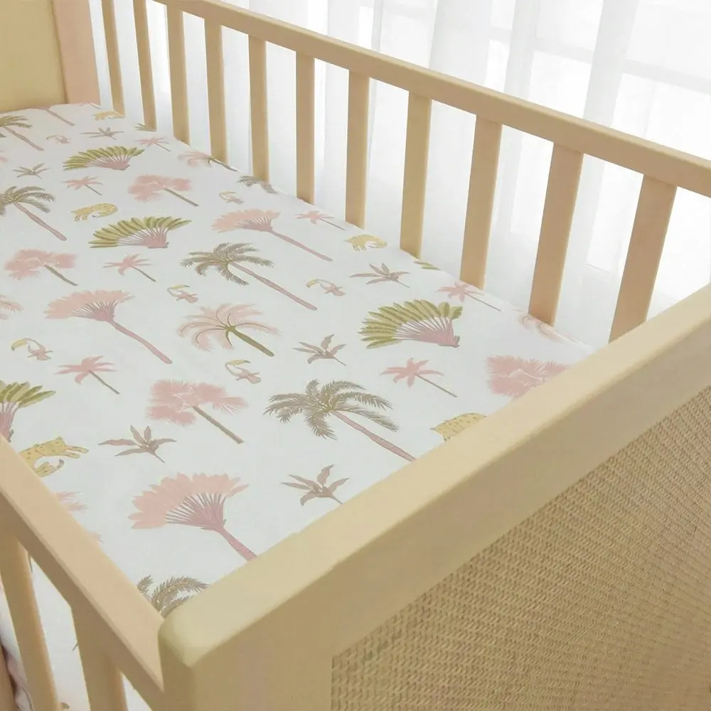 Lolli Living | Cot Fitted Sheet - Tropical Mia