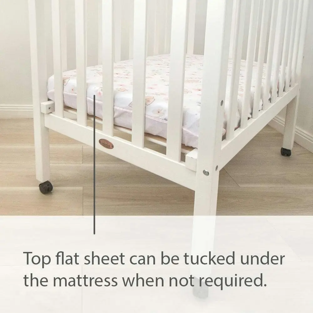 Living Textiles | Childcare Cot fitted Sheet Set - Butterfly Garden