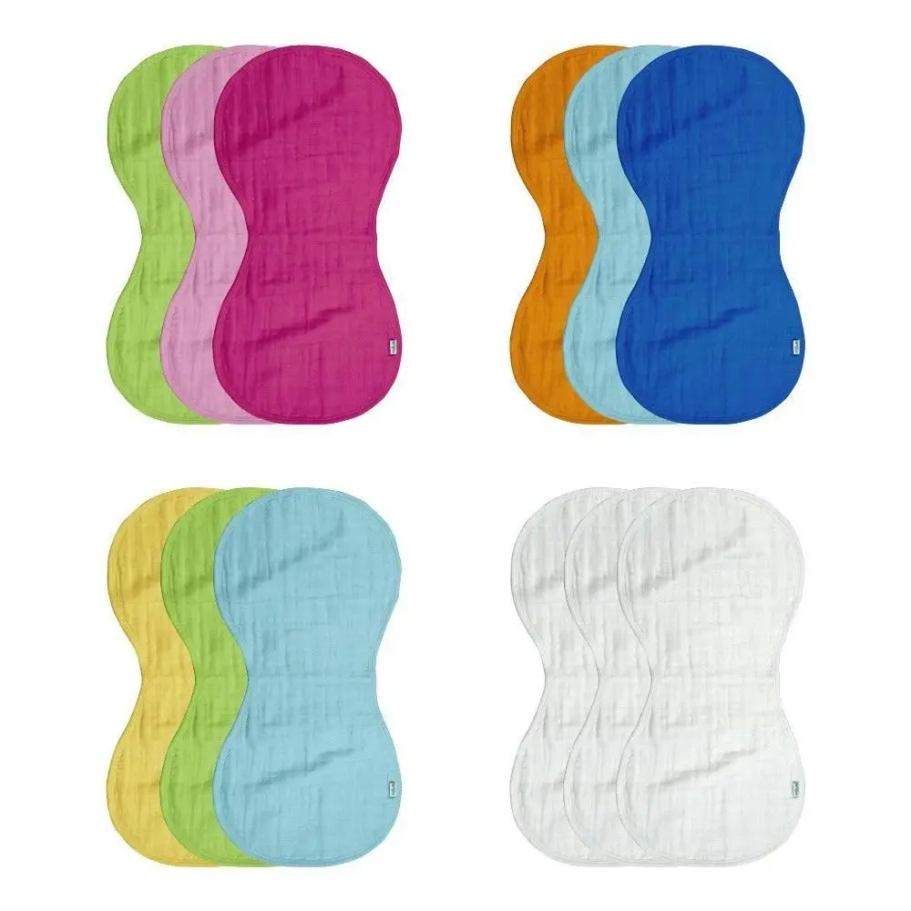 i.Play | Muslin Burp Cloths made from Organic Cotton (3pk)