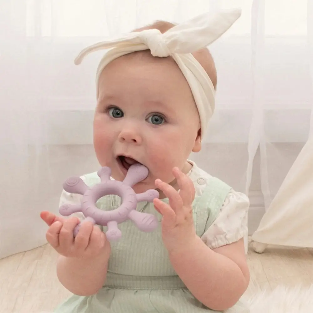 Playground by Living Textiles | Silicone Splash Teether - Dusty Mauve