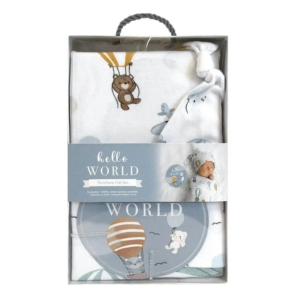 Living Textiles | Hello World Gift Set - Up Up & Away