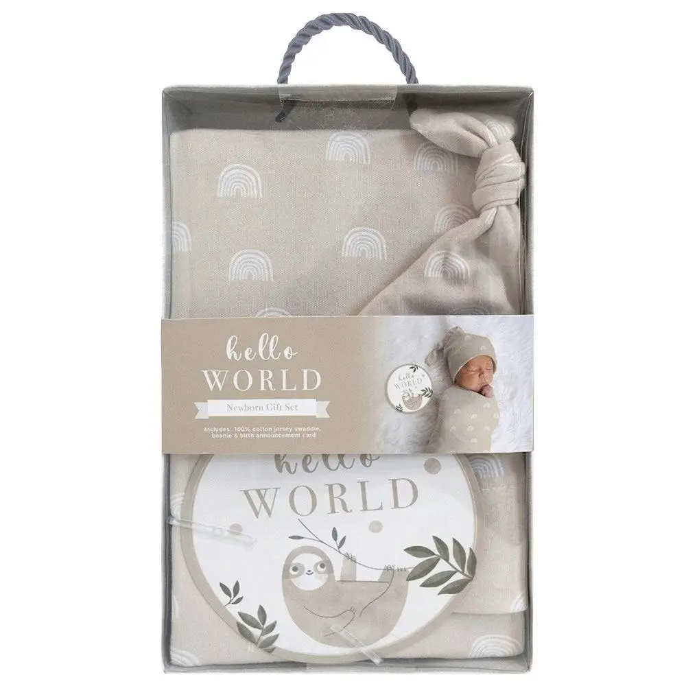 Living Textiles | Hello World Gift Set - Rainbow