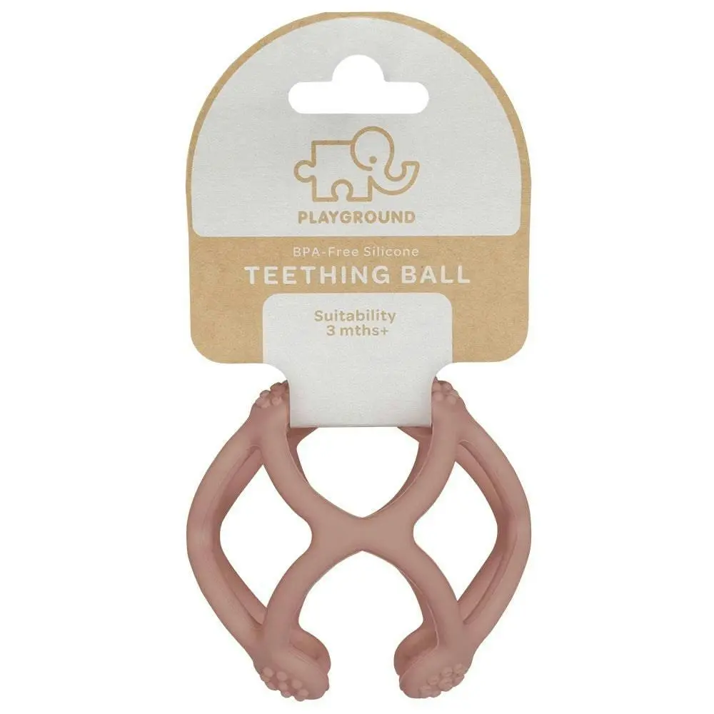 Playground by Living Textiles | Silicone Teething Ball - Rose