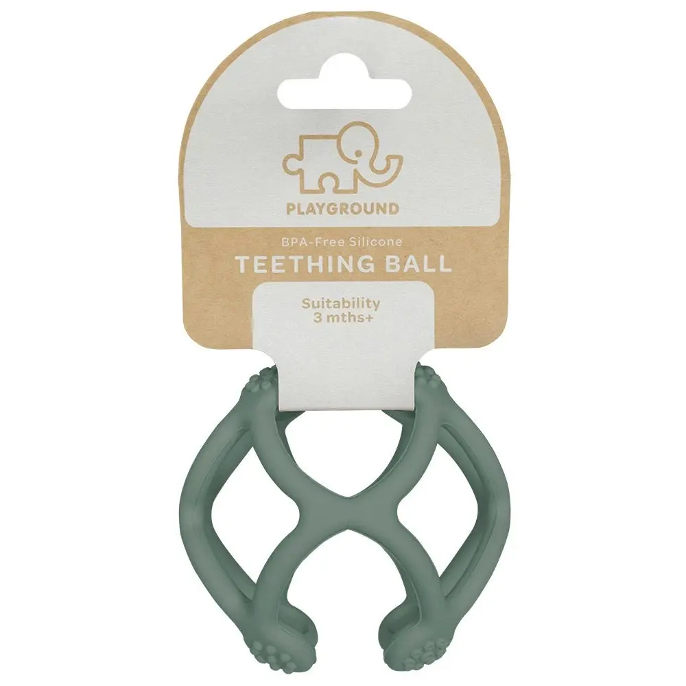 Playground by Living Textiles | Silicone Teething Ball - Sage