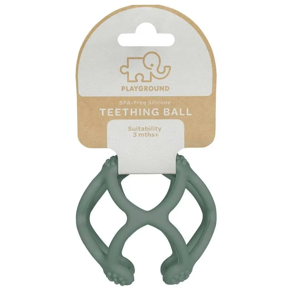 Playground by Living Textiles | Silicone Teething Ball - Sage