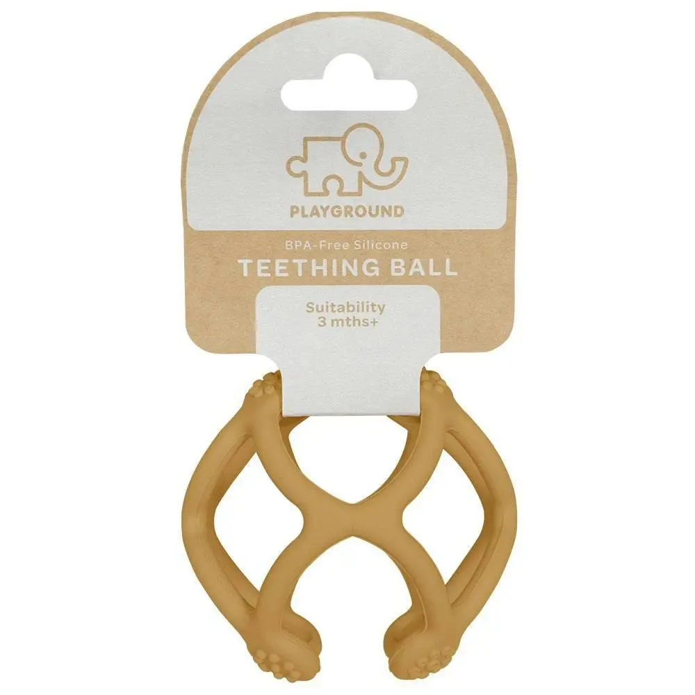 Playground by Living Textiles | Silicone Teething Ball - Sunshine