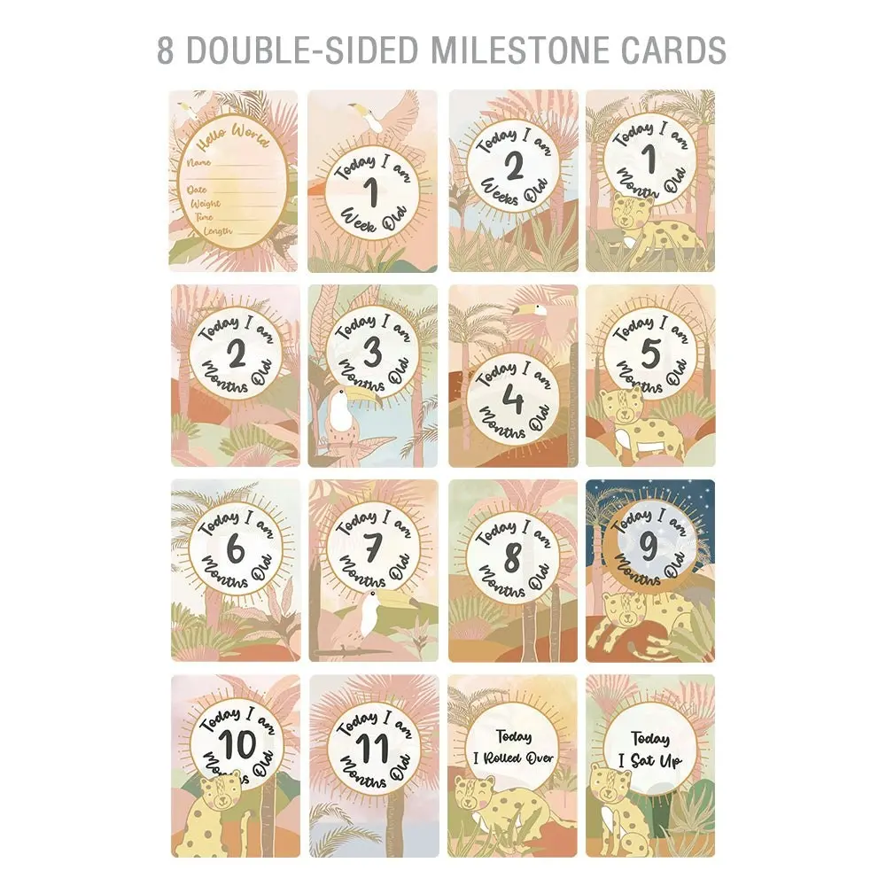 Lolli Living  | Playmat with Milestone Cards - Tropical Mia