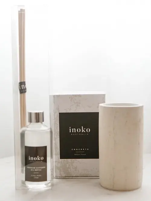 Inoko | Concrete Diffuser Vessel + 1 Refill( 220ml )