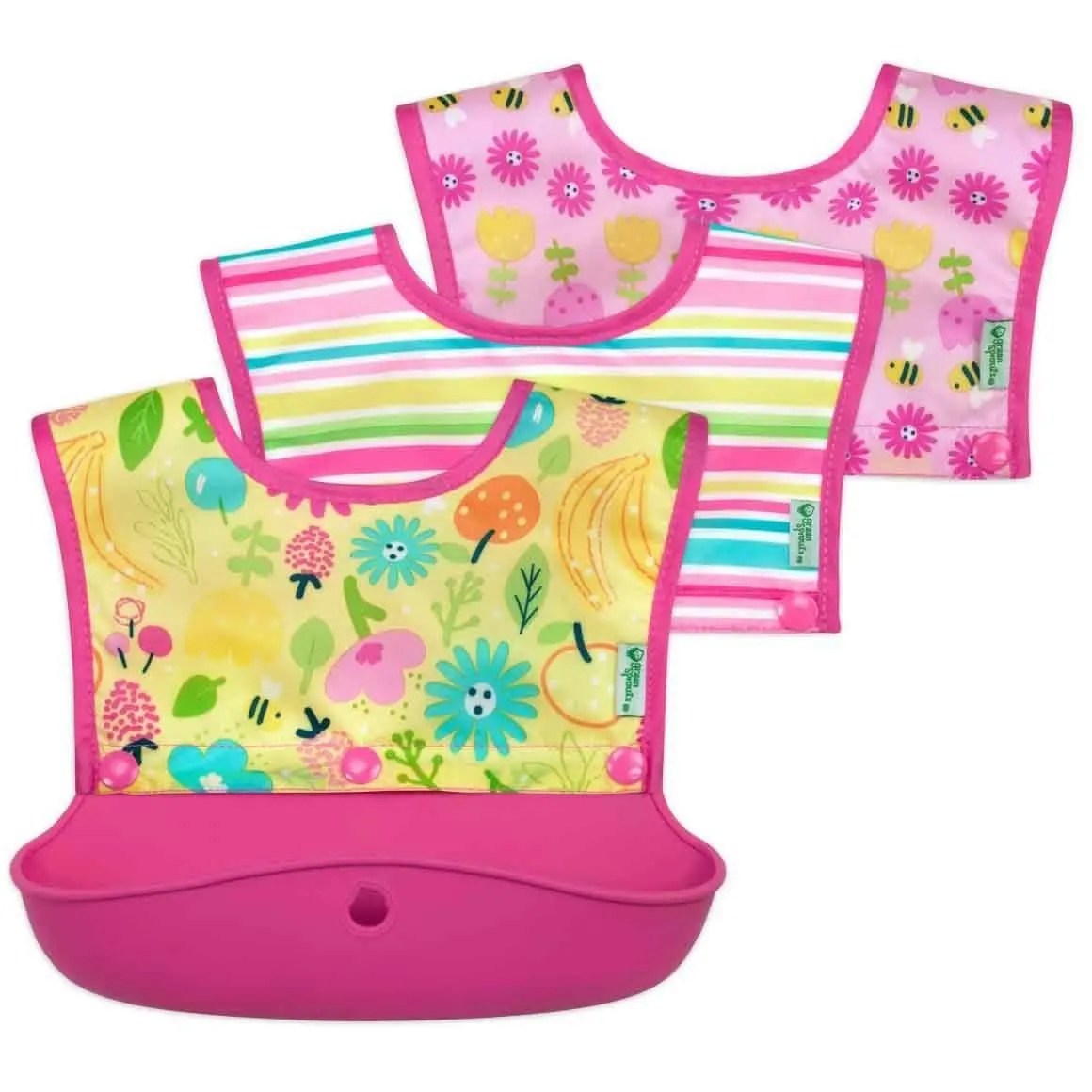 i.Play | Bib Snap & Go Silicone Food-Catcher Bib 6-18 months