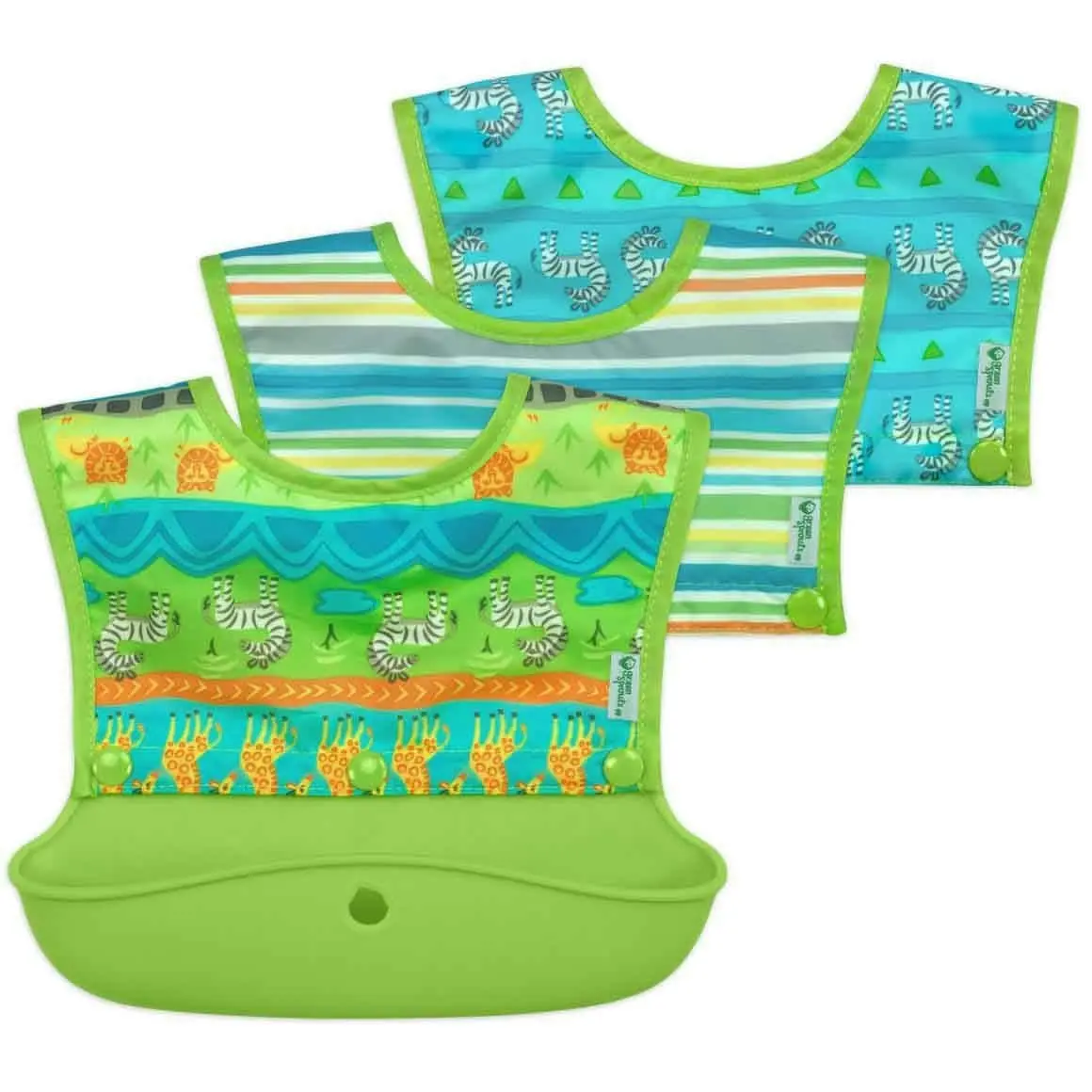 i.Play | Bib Snap & Go Silicone Food-Catcher Bib 6-18 months