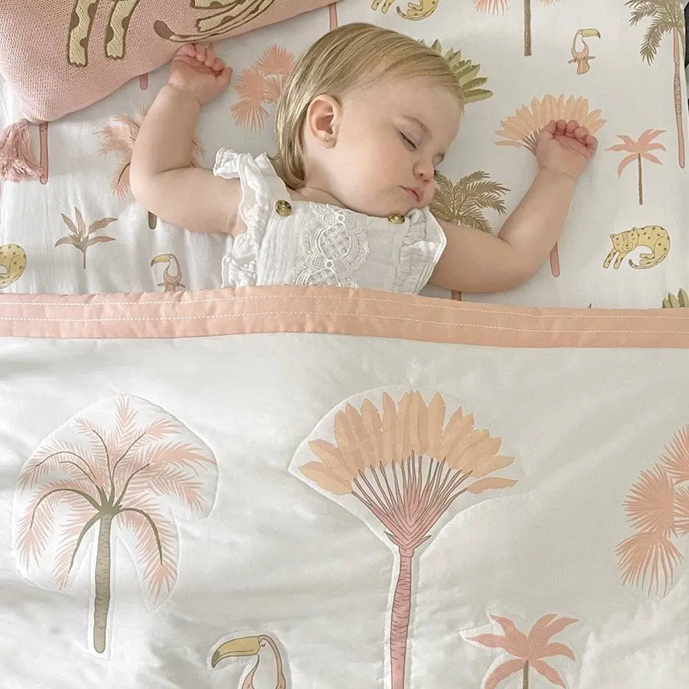 Lolli Living | 4-Piece Nursery Set - Tropical Mia + Free Matching Decal Set