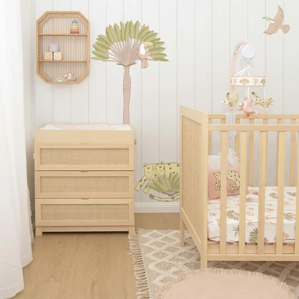 Lolli Living | 4-Piece Nursery Set - Tropical Mia + Free Matching Decal Set