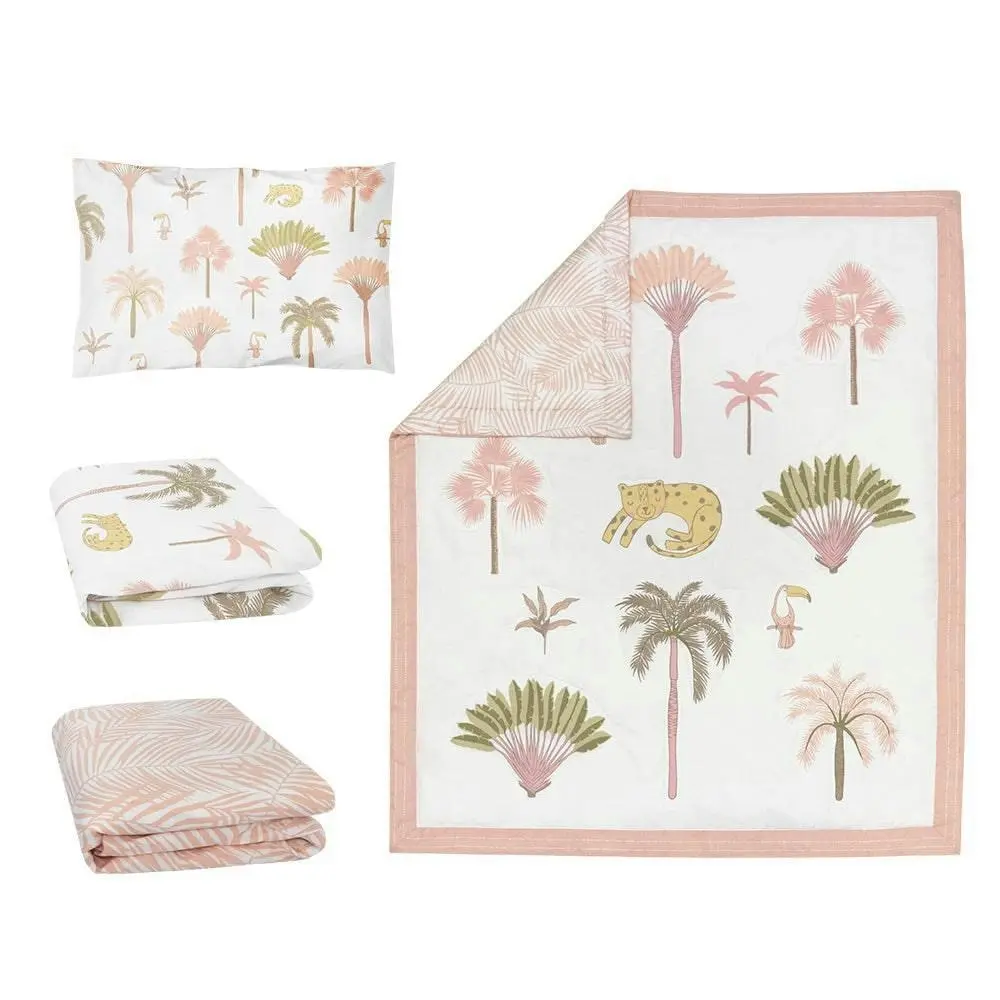 Lolli Living | 4-Piece Nursery Set - Tropical Mia + Free Matching Decal Set