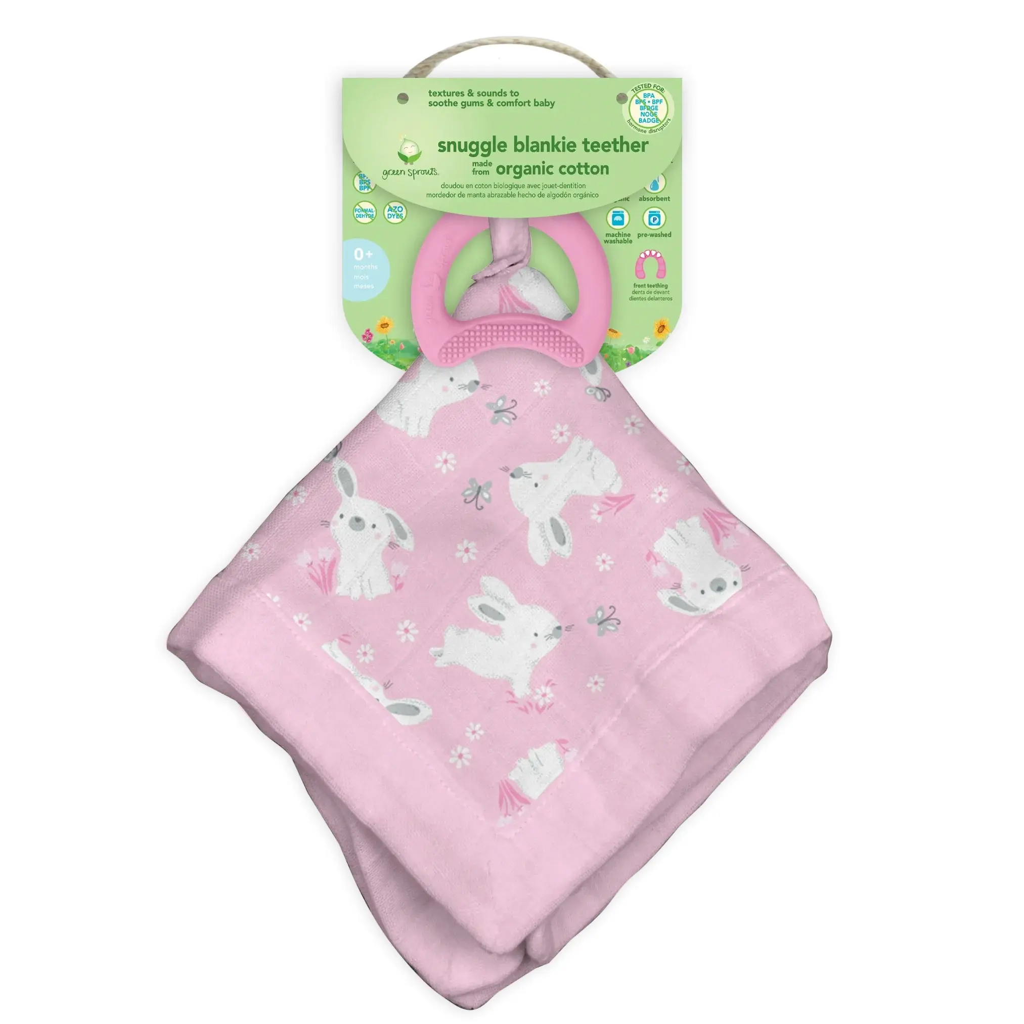 i.Play |  Blankie Teether made from Organic Cotton - 3months+