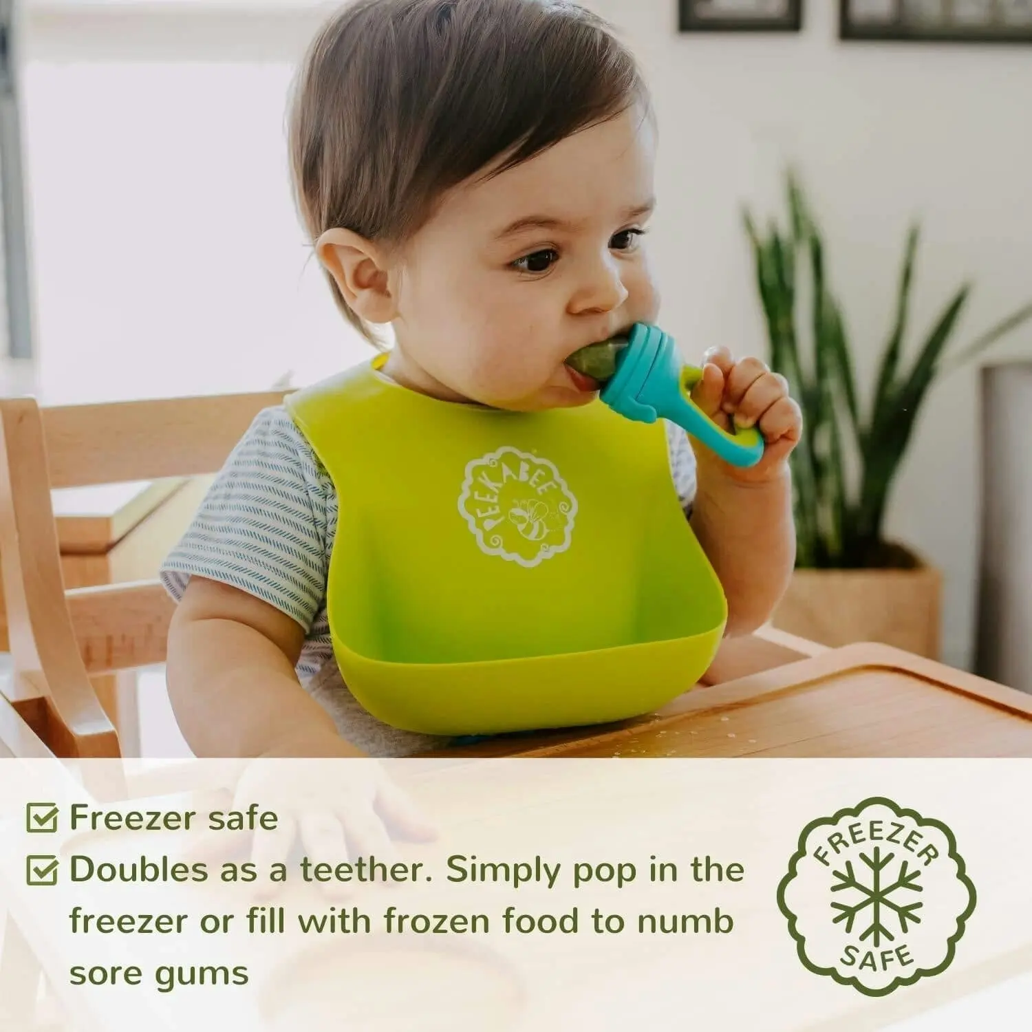 Peekabee | Food Feeder [2-PACK] with bonus Finger Toothbrush