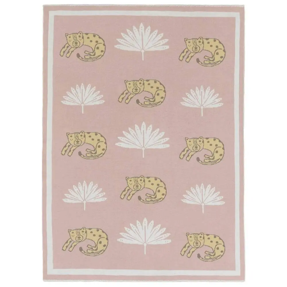 Lolli Living| 100% Cotton Knit Pram Blanket - Tropical Mia