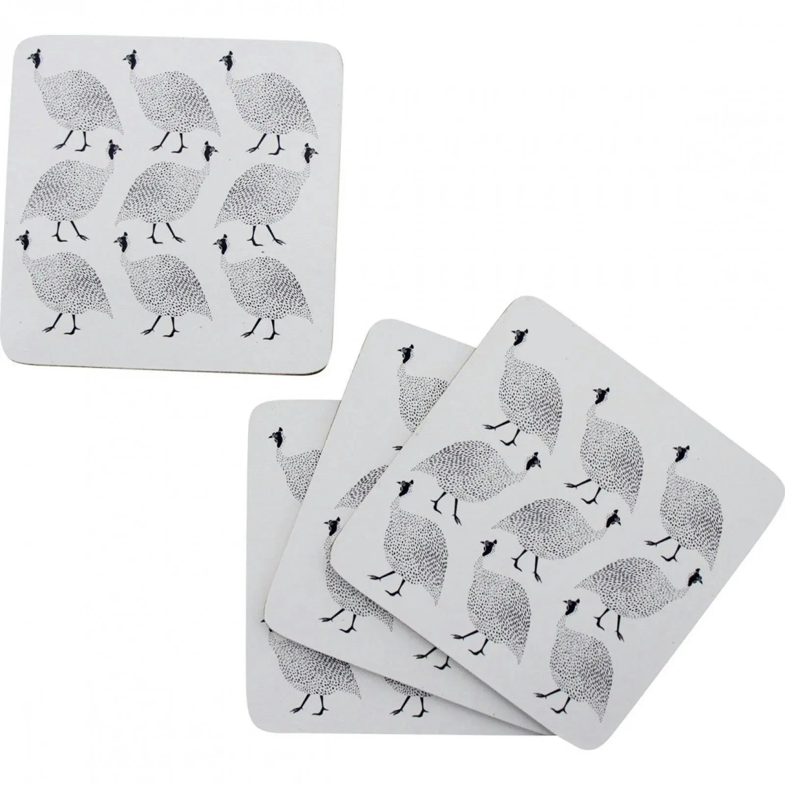 Coasters Guinea Fowl S/4