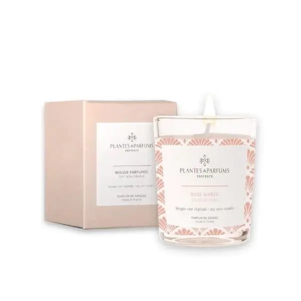 Plantes & Parfums | 75g Handcrafted Perfumed Candle - Frosted Rose