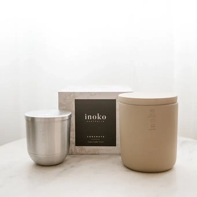 Inoko Australia | Concrete Candle Vessel - Small