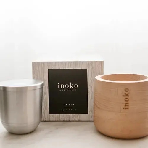 Inoko Australia | Timber Candle Vessel - Large